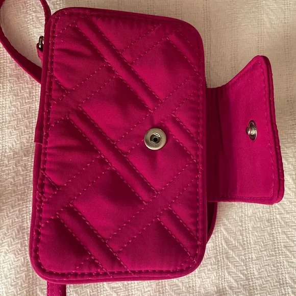 Vera Bradley Pink Quilted Wristlet - Picture 3 of 7